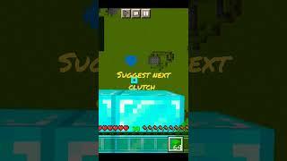 slime block clutch (world smallest voilin)#shorts #mobileplayer #simplegaming #minecraft#funny
