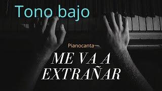 Karaoke con piano - Ricardo Montaner - Me va a extrañar (Tono bajo karaoke)