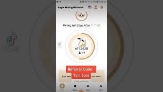 Eagle mining Network!!! Referral CODE | #shorts #crypto #News #bitcoin