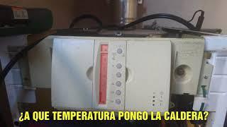 ¿ A QUE TEMPERATURA PONGO LA CALDERA DE GASOIL?