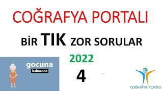 COĞRAFYA PORTALI bir TIK ZOR SORULAR 4 - ULUTAŞ