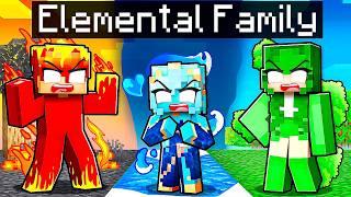 Playing as an ELEMENTAL FAMILY in Minecraft!