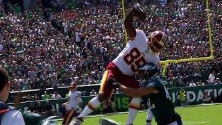 Vernon Davis Insane Hurdle & Touchdown Catch | Redskins vs. Eagles | NFL