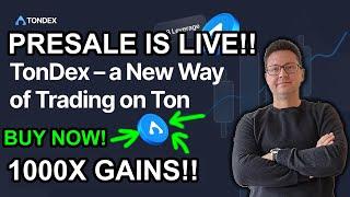 New Tondex Coin To Buy Now for HUGE GAINS POTENTIAL!! 1000x Gem on Ton Blockchain