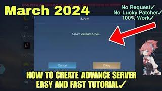 HOW TO CREATE ADVANCE SERVER 2024