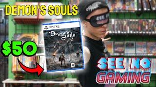 Two Idiots & A Blindfold Vs. DEMON'S SOULS | See No Gaming