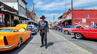 Classic cars [a Bonanza!] Virginia City Nevada wild west Hot August Nights 2024 classic car show  4K