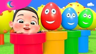 Surprise Eggs Transport Kids Songs | BluLoo Nursery Rhymes & Kids Songs