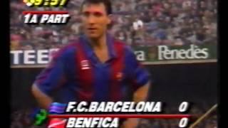 FC Barcelona vs SL Benfica - European Cup 1991-1992 Group Stage Matchday 6