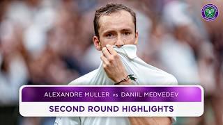 Fifth seed SCARE | Alexandre Muller vs Daniil Medvedev | Highlights | Wimbledon 2024