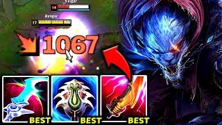 RENGAR TOP MOST BROKEN (Q) DMG I'VE EVER DONE (1V3 WITH EASE) - S14 Rengar TOP Gameplay Guide