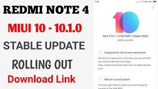 Finally MIUI 10 RELEASED FOR REDMI NOTE 4 STABLE | DOWNLOAD LINK AVAILABLE | How to Install