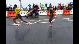 Great North Run 2013 leaders.  Slow motion at 12m.