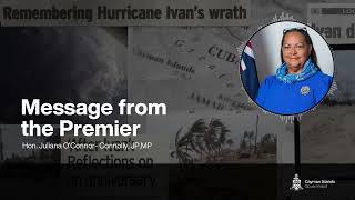 Message from the Premier | Hurricane Ivan 20th Anniversary