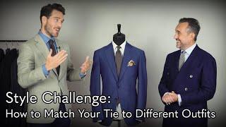 How to Match Your Tie to Different Outfits - Style Challenge