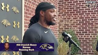 Hear from Ravens RB Derrick Henry  | Baltimore Ravens Practice (November 13, 2024)