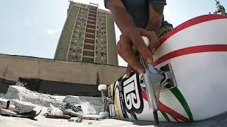 Test Bamboo skateboard - Ponton Trips