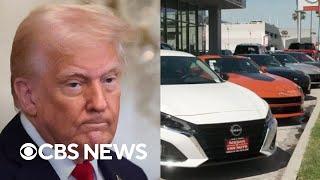 Stock market reacts to Trump's looming tariffs on auto imports