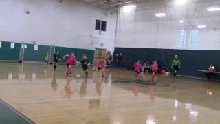 Aubrey playing with Green Lions futsal U10