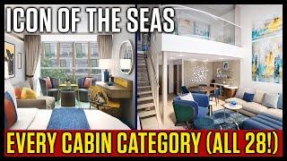 Every Icon Of The Seas Cabin Catgegory (All 28!) #Cruise