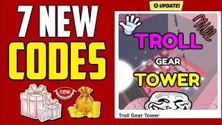 UPDATE NEW  Troll Gear Tower CODES IN JUN 2025-ROBLOX Troll Gear Tower CODES