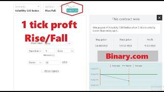 RISE/FALL 1 Tick Accurate Trading Strategy.