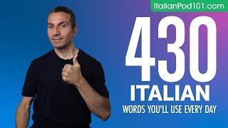 430 Italian Words You'll Use Every Day - Basic Vocabulary #83