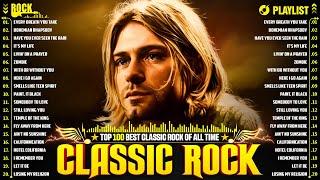 Nirvana, Led Zeppelin, Bon Jovi, Aerosmith, U2, ACDC  Classic Rock Songs 70s 80s 90s Full Album