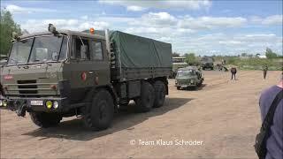 Militär Oldtimer Kolonne im Offroadkessel Landsberg