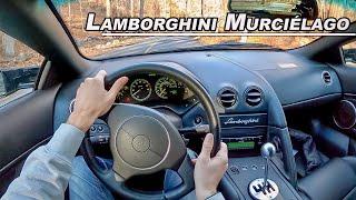 Driving The Lamborghini Murcielago Gated Manual 6 Speed V12 (POV Binaural Audio)