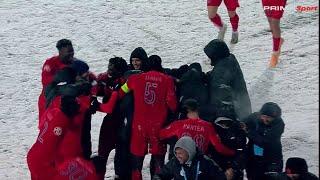 REZUMAT | Buzău - FCSB 0-2. Luptă în nămeți! Roș-albaștrii sunt lideri și așteaptă returul cu PAOK