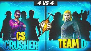 NEW CS LEGEND CS CRUSHER VS CHAMPION TEAM D / Biggest fight must watch / @teamdofficial369