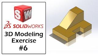 SolidWorks Tutorial For Beginners | Part Modeling Exercise - 06