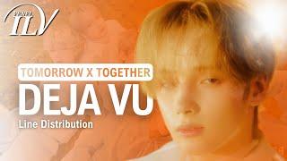 TXT - DEJA VU | Color Coded Lyrics + Line Distribution