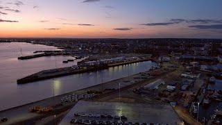 Southampton Docks, Ocean Village & Weston Beach - Drone Footage