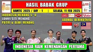 Hasil Badminton Asia 2025 Hari Ini ~ FIKRI/DANIEL & LANNY/SITI MENANG ~ INDONESIA MENANG 5-0