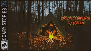 4 Weird & Unsettling Solo Camping Stories | Rain & Haunting Ambience