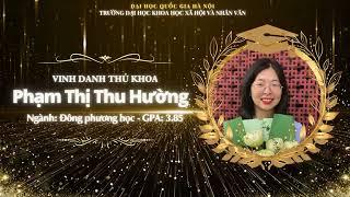 Vinh danh Thủ khoa đầu ra 27 Ngành Trường ĐH KHXH&NV