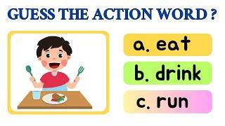 Action Words Quiz | Test Your Knowledge of Action Verbs | Fun and Educational Quiz time #actionverbs
