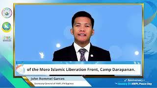 Welcoming Remarks from Mr. John Rommel Garces | January 24 HWPL Peace Day