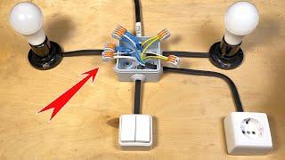 Electricians won't tell you this secret! How to connect a two key switch!!