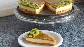 kiwitorte / Kiwi Cheesecake ohne backen / No Bake Cake