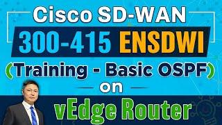 Cisco SD-WAN (300-415 ENSDWI) Training - Basic OSPF on vEdge Router