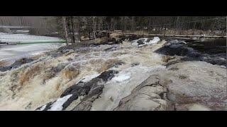 Рускеальские водопады в апреле/Ruskeala waterfalls in April :)