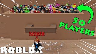 We played Hide and Seek with 50 players! | Roblox: Hide and Seek XL