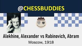 Alekhine, Alexander vs Rabinovich, Abram || Moscow 1918 #chess #alekhine #famouschessgame #chesscom