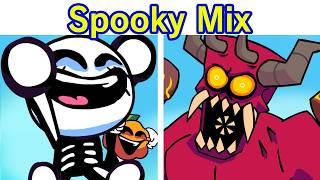 Friday Night Funkin' - Spooky Mix Mod | ALL Songs & Results Screen (FNF Skid & Pump) (Spooky Month)