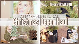 NEW! 2024 HOBBY LOBBY NEUTRAL CHRISTMAS HOME DECOR HAUL + HOLIDAY DECORATING IDEAS