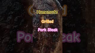 JUICY HOMEMADE GRILLED PORK STEAK #delicious #lunch #homemade #pinoyfoods #foods #yummy