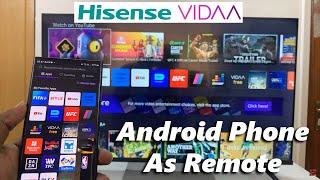 Hisense VIDAA Smart TV: How To Use Android Phone As Remote